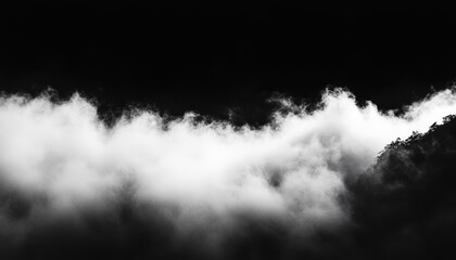 Abstract Monochrome Smoke and Fog Texture Background