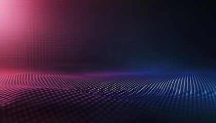 Abstract Pink and Blue Digital Background with Glowing Dots and Lines