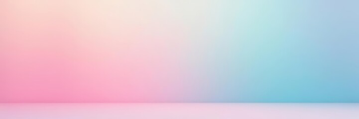 Fototapeta premium Soft pastel gradient backdrop, minimalist typographic layout, marketing, backdrop, typography