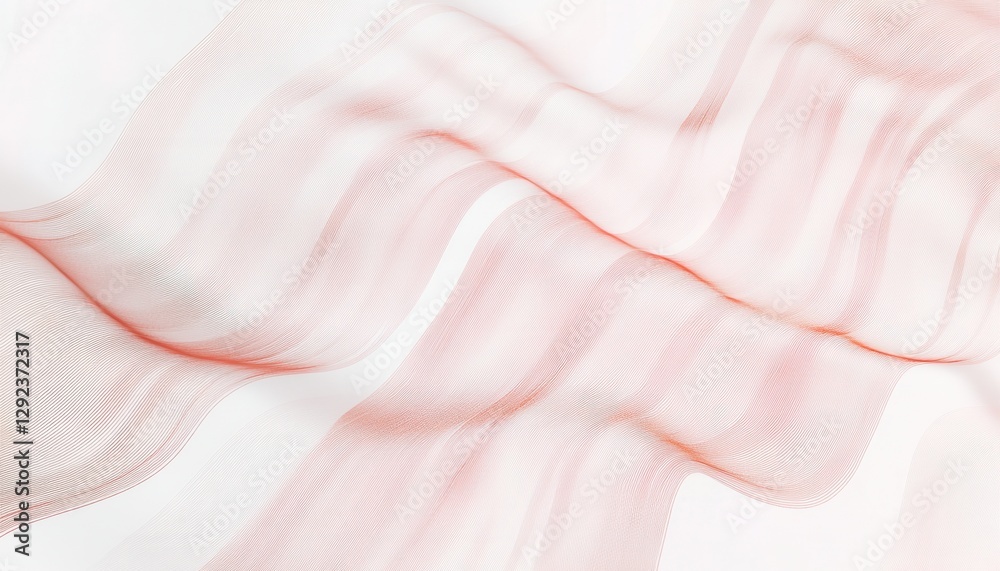 Aufkleber abstract wave pattern texture background in soft pink and white hues