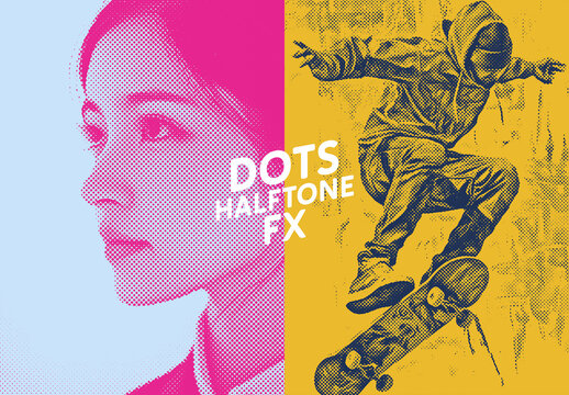 Halftone Dots Pattern &ndash; Retro Stipple Texture for Photoshop