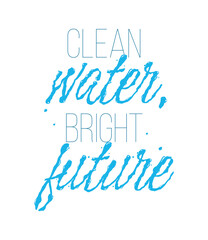 clean water bright future design