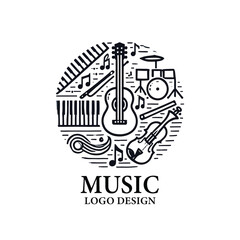 Music Vector Logo Design