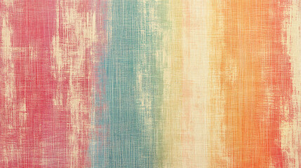A colorful striped background with a blue stripe