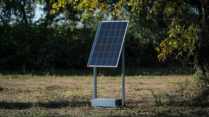 Solar Panel in Field Environment