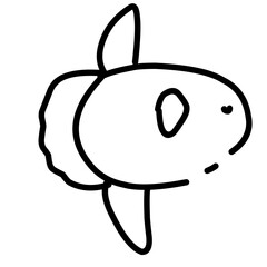 Sea inhabitants icons