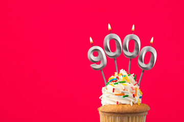Number of followers or likes - Candle number 9000.
