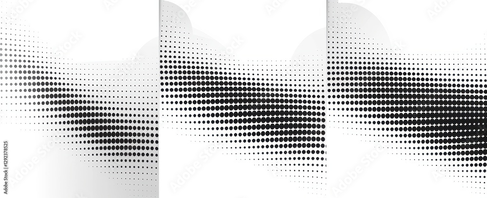 Poster abstract black and white geometric wave pattern background