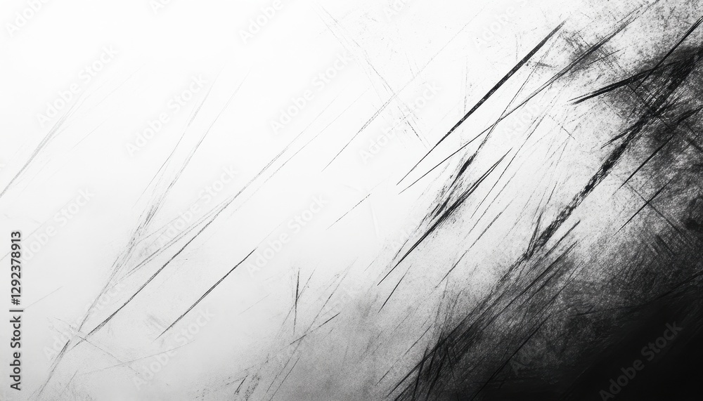 Aufkleber abstract black and white texture with diagonal brush strokes and grunge effect