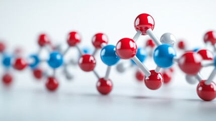 Visualizing protein molecules in scientific research laboratory infographic digital environment academic perspective biochemical structures