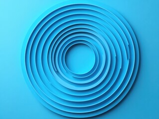 Obraz premium Abstract Blue Circle Pattern Background