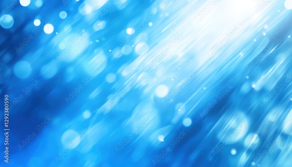 Aufkleber abstract blue light background with glowing circles and diagonal lines