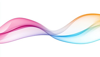Abstract Colorful Flowing Wave Background Design
