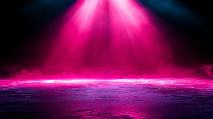Obraz premium Iridescent pink light background with shimmering dust effect