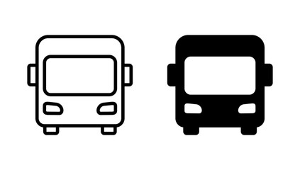 Bus icon vector. bus sign and symbol