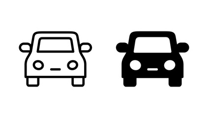 Car icon vector. car sign and symbol. small sedan