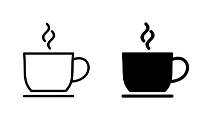 coffee cup icon vector. cup a coffee sign and symbol