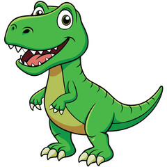 Naklejka premium tyrannosaurus-rex-cartoon.eps