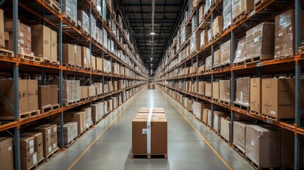 Fototapeta premium Streamlining global logistics expert insights on distribution channel optimization and efficiency