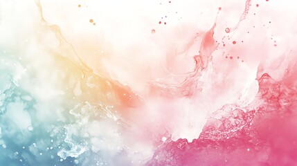 Obraz premium A vibrant abstract background featuring a blend of soft colors, including pink, blue, and white, creating a fluid and artistic atmosphere.