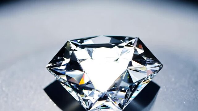 Close-up of sparkling diamonds showcasing intricate facets and brilliance, luxury and elegance in high detail.