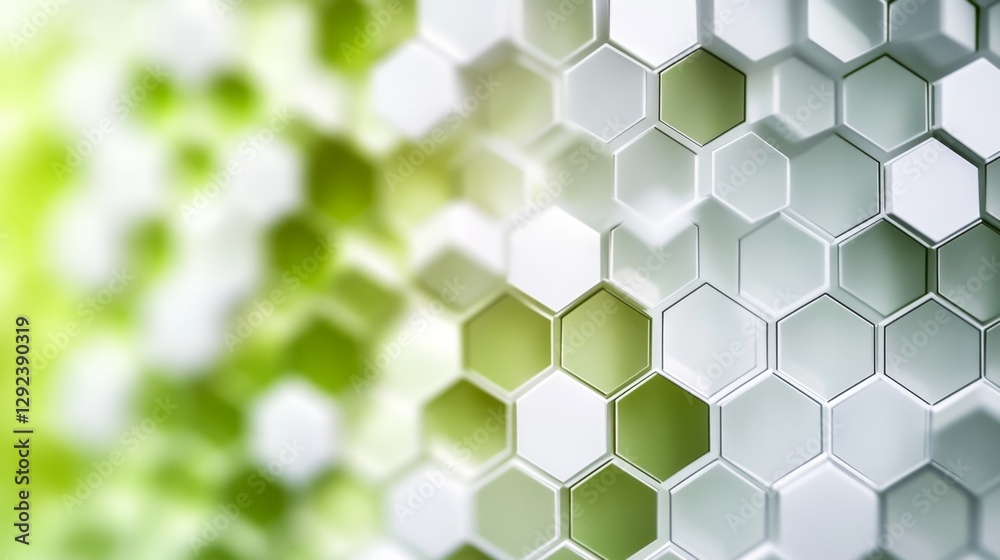 Poster creating soft focus hexagon bokeh effects studio photography controlled close-up gradient shift conc