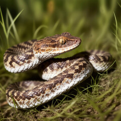 Fototapeta premium culebra, reptilia, animal, cascabel, víbora, naturaleza, fauna, venenoso, culebra, cascabel