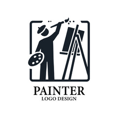 Painter Vector Logo Design