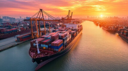 Naklejka premium Enhancing strategic logistics management in global markets insights and best practices