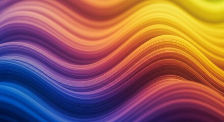 Obraz premium Abstract 3D wave pattern with smooth curves and gradient lighting
