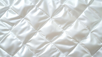 Fototapeta premium Luxurious soft quilted fabric texture for elegant bedding or upholstery design