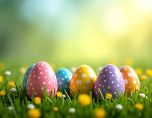 Fototapeta premium Happy Easter card, background