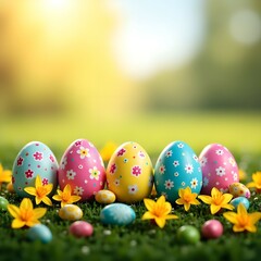 Happy Easter card, background