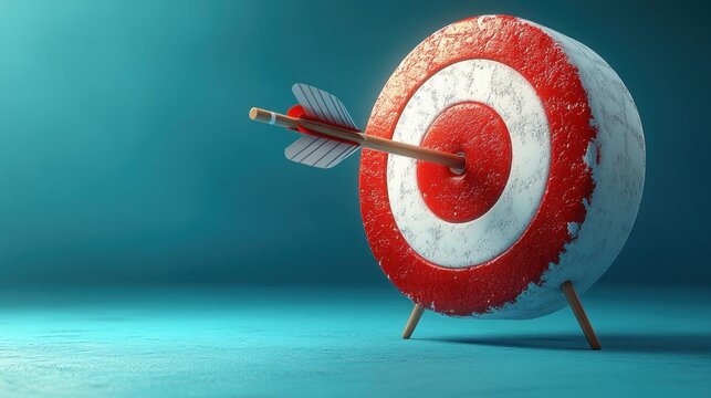 Business Target Concept with Arrows Focused on Success and Growth - Powered by Adobe