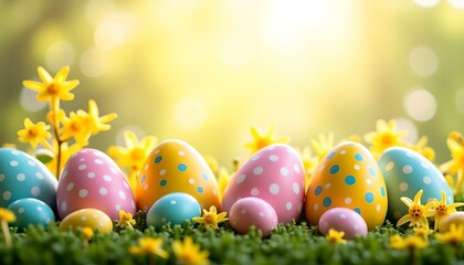 Fototapeta premium Happy Easter card, background