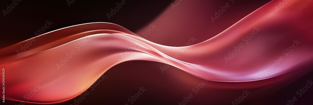 Aufkleber Colorful abstract waves blend seamlessly in a mesmerizing display of light and movement. Generative AI