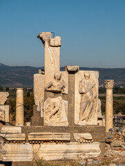 Views of the Ancient Ruins in Ephesus Turkey