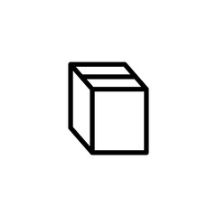 Box icon vector illustration. box sign and symbol, parcel, package