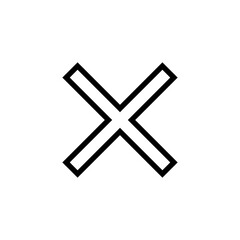 Close icon vector illustration. Delete sign and symbol. cross sign