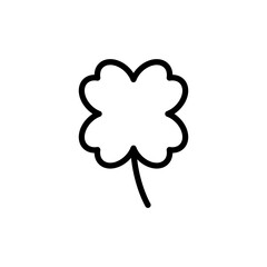Clover icon vector illustration. clover sign and symbol. four leaf clover icon.