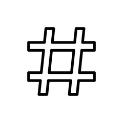 Hashtag icon vector illustration. hashtag sign and symbol