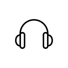 Headphone icon vector illustration. Headphone sign and symbol