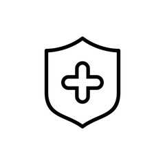 Health insurance icon vector illustration. Insurance document sign and symbol