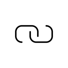 Link icon vector illustration. Hyperlink chain sign and symbol