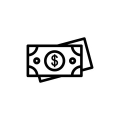 Money icon vector illustration. Money sign and symbol