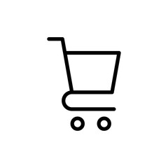Shopping icon vector illustration. Shopping cart sign and symbol. Trolley icon