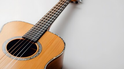 Indoor studio photography of gujaba acoustic guitar celebrating traditional craftsmanship