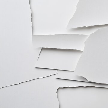 Paper sheets on white background
