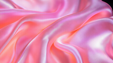 Obraz premium Soft pink light on luxurious silk texture for elegant design