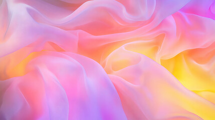 Soft yellow and pink fabric texture with gentle light for design and decoration